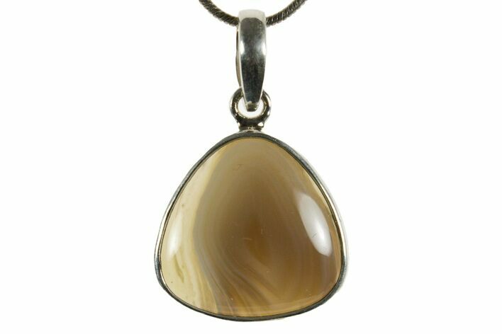 Botswana Agate Pendant (Necklace) - Sterling Silver #369863
